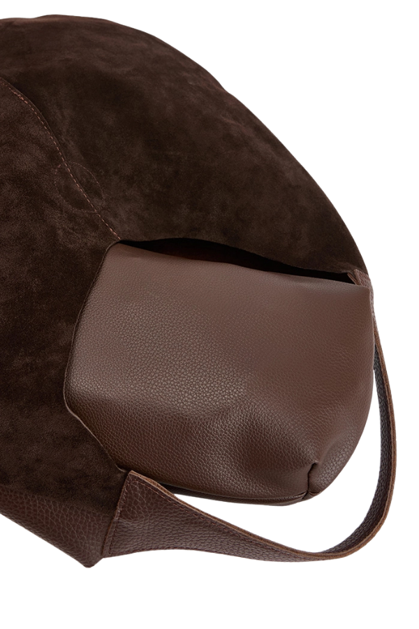 LUNA Yavrulu Alışveriş Çantası - Kahverengi