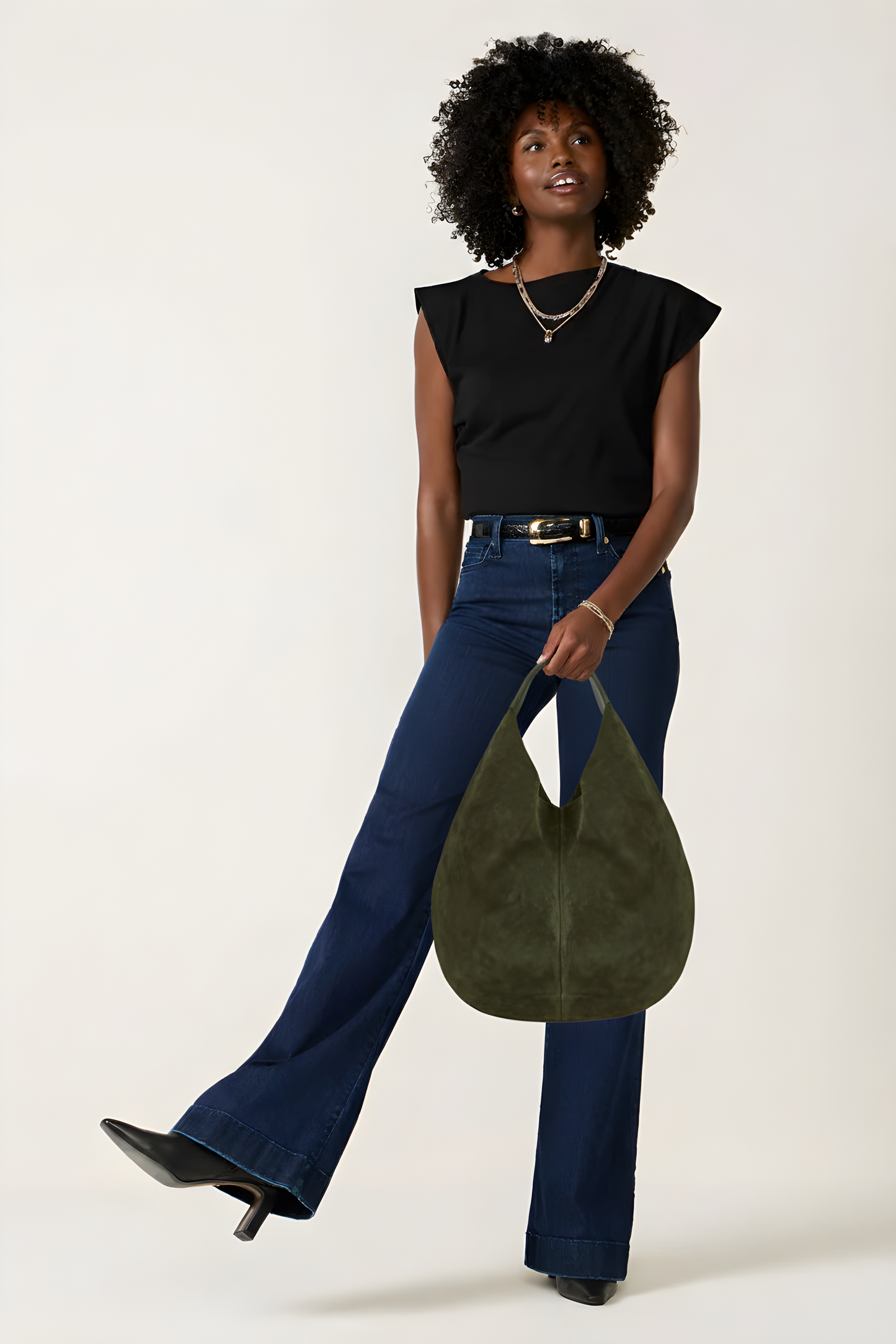 LUNA Yavrulu Alışveriş Çantası - Yeşil