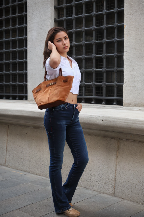 Vivienne | Hakiki Süet Deri Çanta