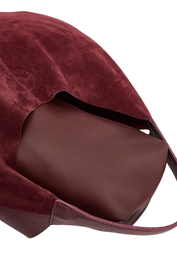 LUNA Yavrulu Alışveriş Çantası - Bordo