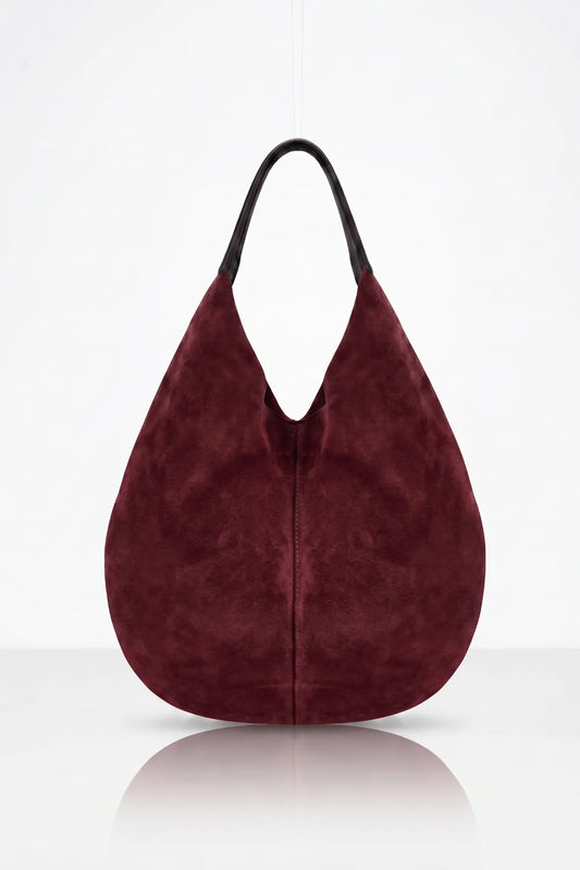LUNA No.2 | Hakiki Süet Deri | Bordo