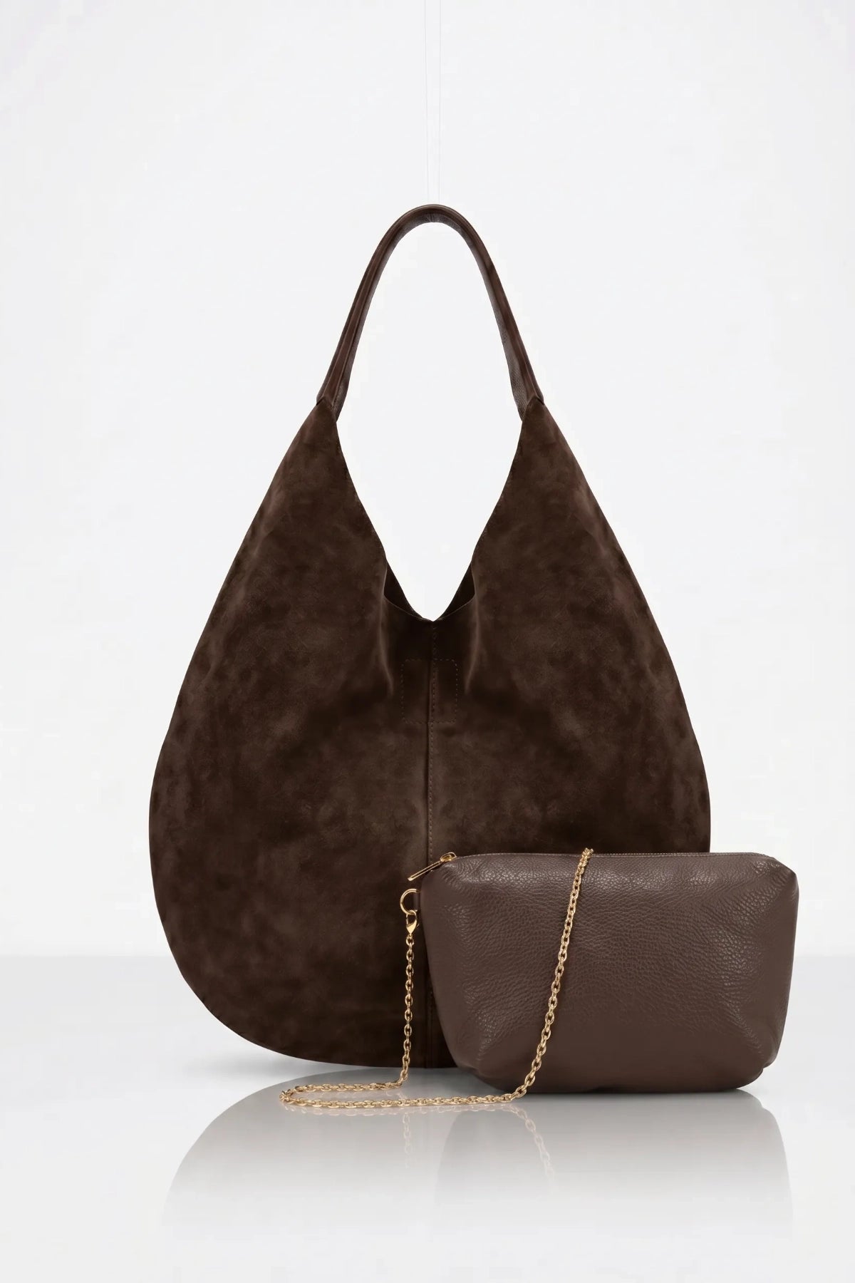 LUNA No.2 | Yavrulu Tote Çanta | Kahve