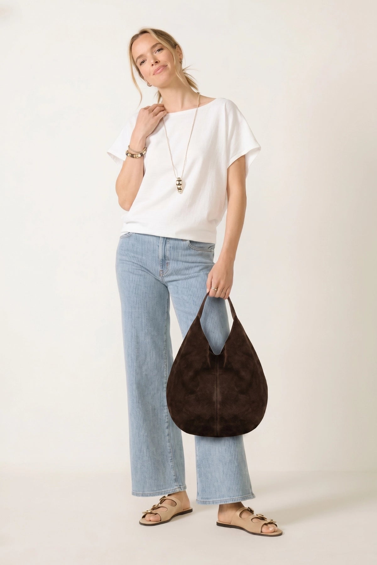 LUNA No.2 | Yavrulu Tote Çanta | Kahve