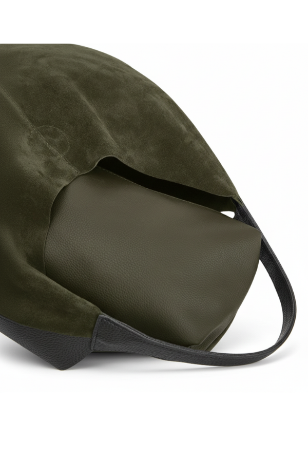 LUNA Yavrulu Alışveriş Çantası - Yeşil