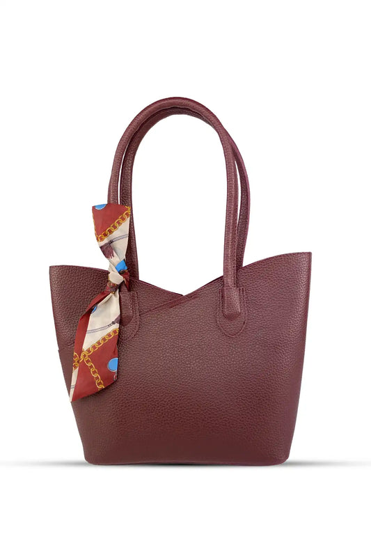 Flora Bordo Omuz Çantası