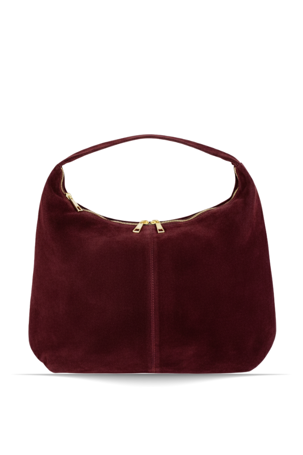 Madlen Bordo Süet Çanta