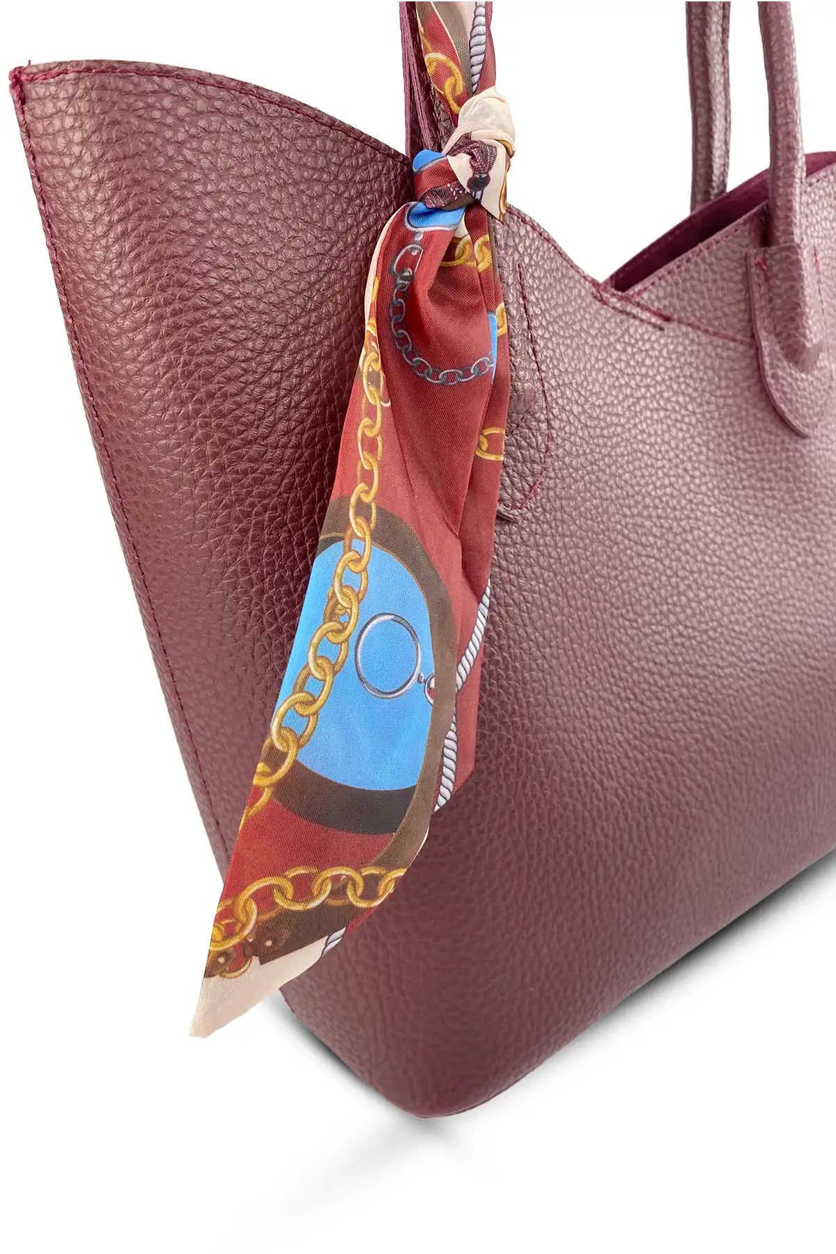 Flora Bordo Omuz Çantası