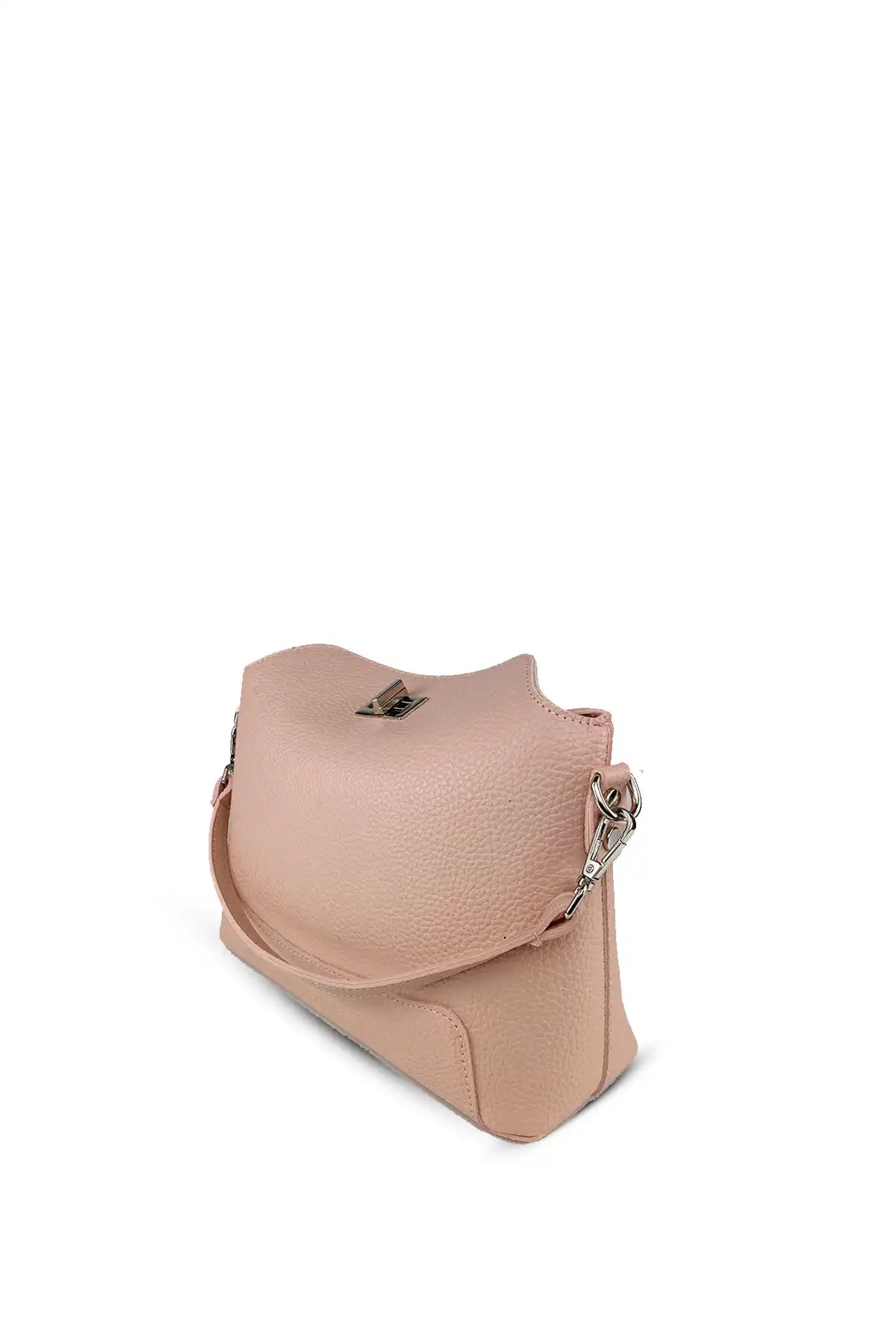 Onda - Kıvrımlı Formda Pudra Omuz Çantası