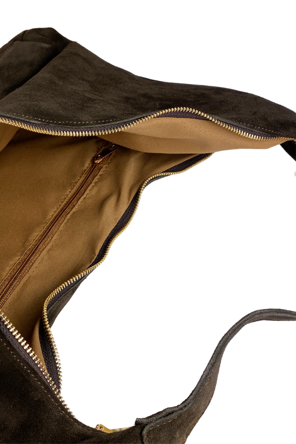 Madlen Kahverengi Süet Çanta