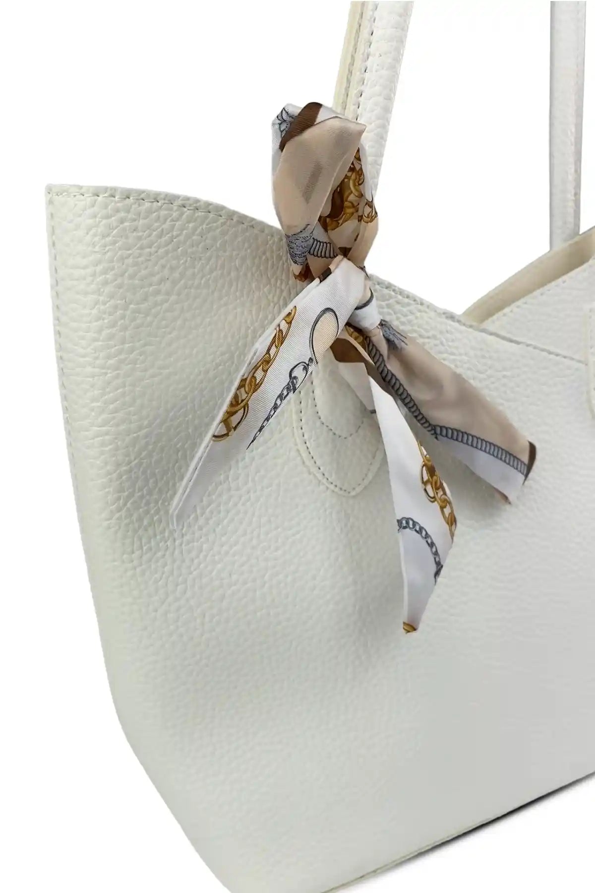 Flora - Beyaz Omuz Çantası