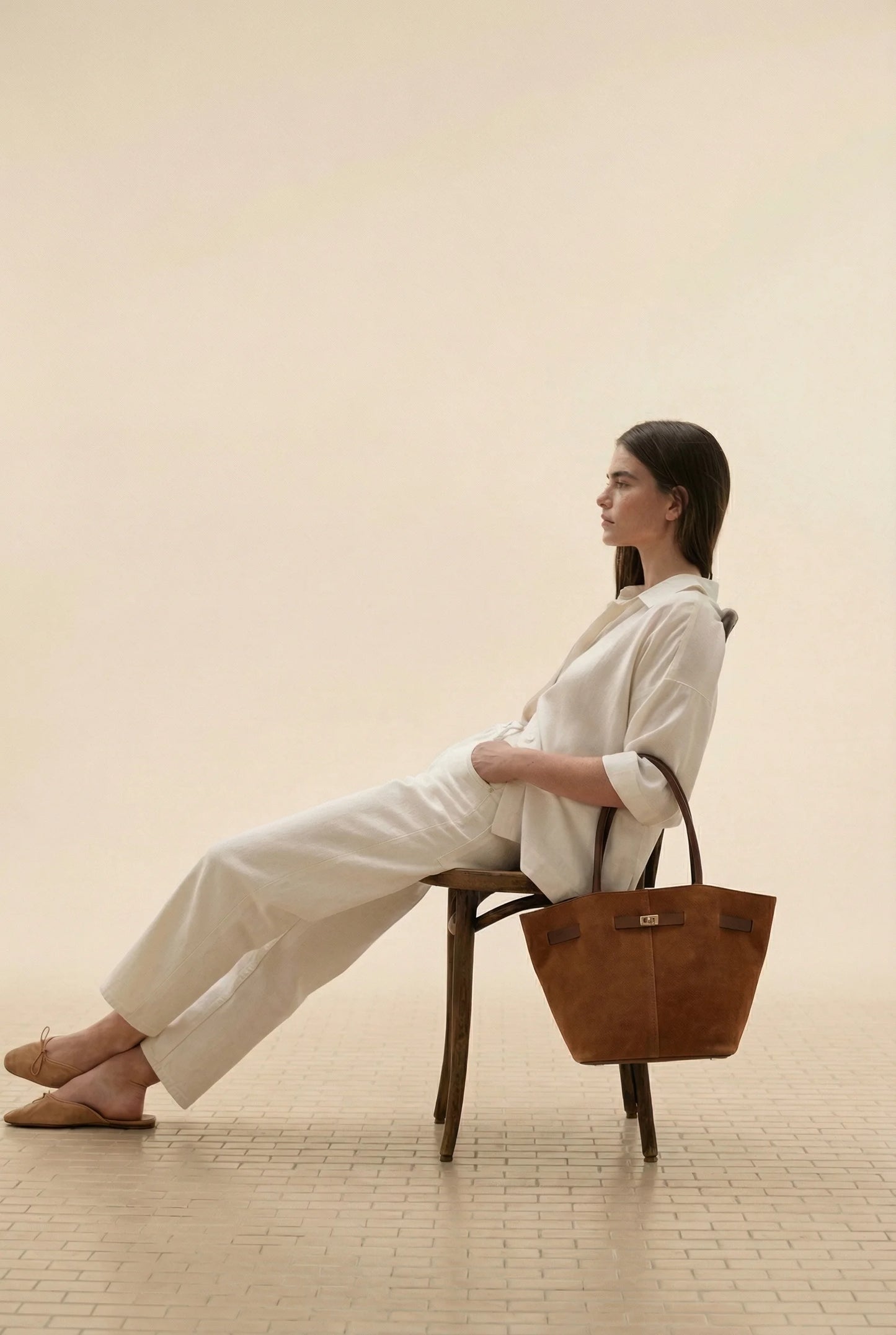 Vivienne | Hakiki Süet Deri Çanta