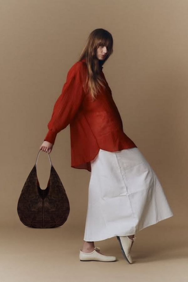 LUNA Yavrulu Alışveriş Çantası - Kahverengi