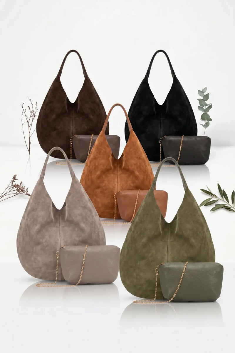 LUNA No.2 | Yavrulu Tote Çanta | Vizon